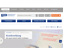Tablet Screenshot of kkh.de